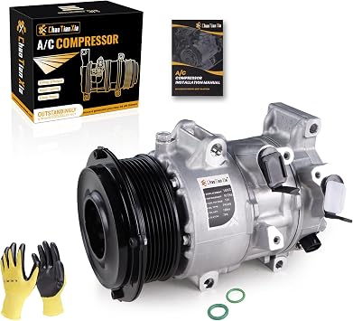 A/C Compressor with Clutch Compatible with 2007-2009 Toyota Camry 2.4L, 2006-2008 RAV4 2.4L