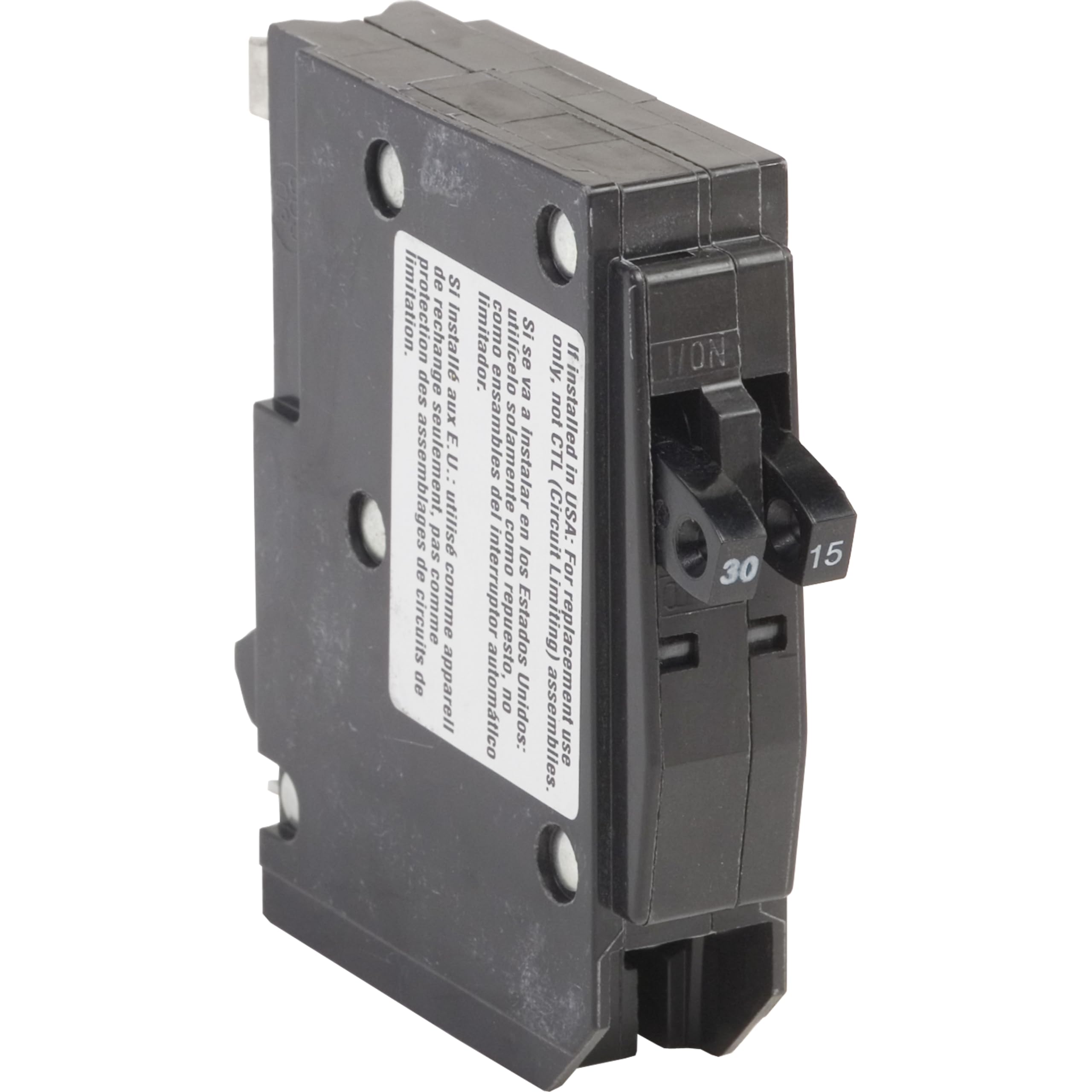 SQUARE D QO3015 Miniature Circuit Breaker 240V 30/15A