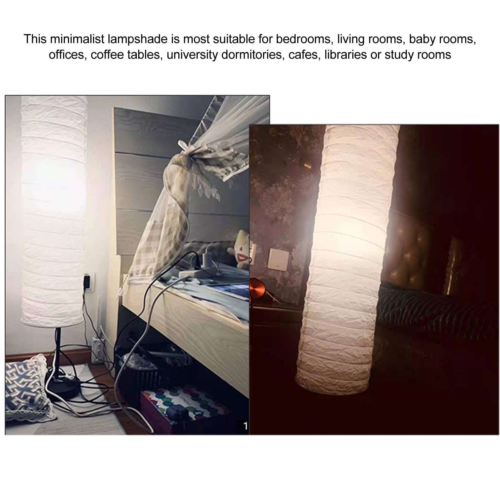gernie Rice Paper Floor Lamp Shade - Image 4