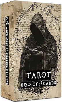 Eternal Whisper Tarot Deck, 78 Tarot Cards with PDF Guidebook, Vintage Gothic Style, Parchment Theme, Modern Witch Tarot for Beginners- Experienced Readers, Divination Spiritual Growth Tool