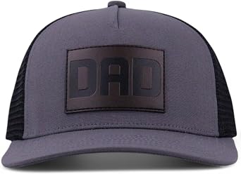 Girl Dad Hat | Stylish Baseball Cap with Embroidered Leather Patch for Proud Fathers | Girl Dad Gifts, Adjustable Dad Cap