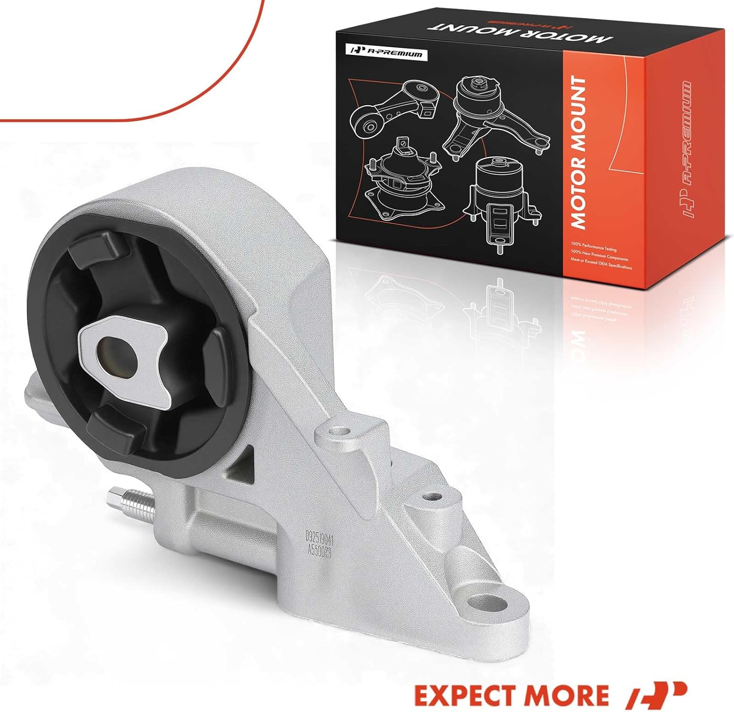 A-Premium Front Transmission Mount Compatible with Chevrolet Malibu 2008-2010 & Pontiac G6 2008-2010 & Saturn Aura 2009, Automatic Transmission