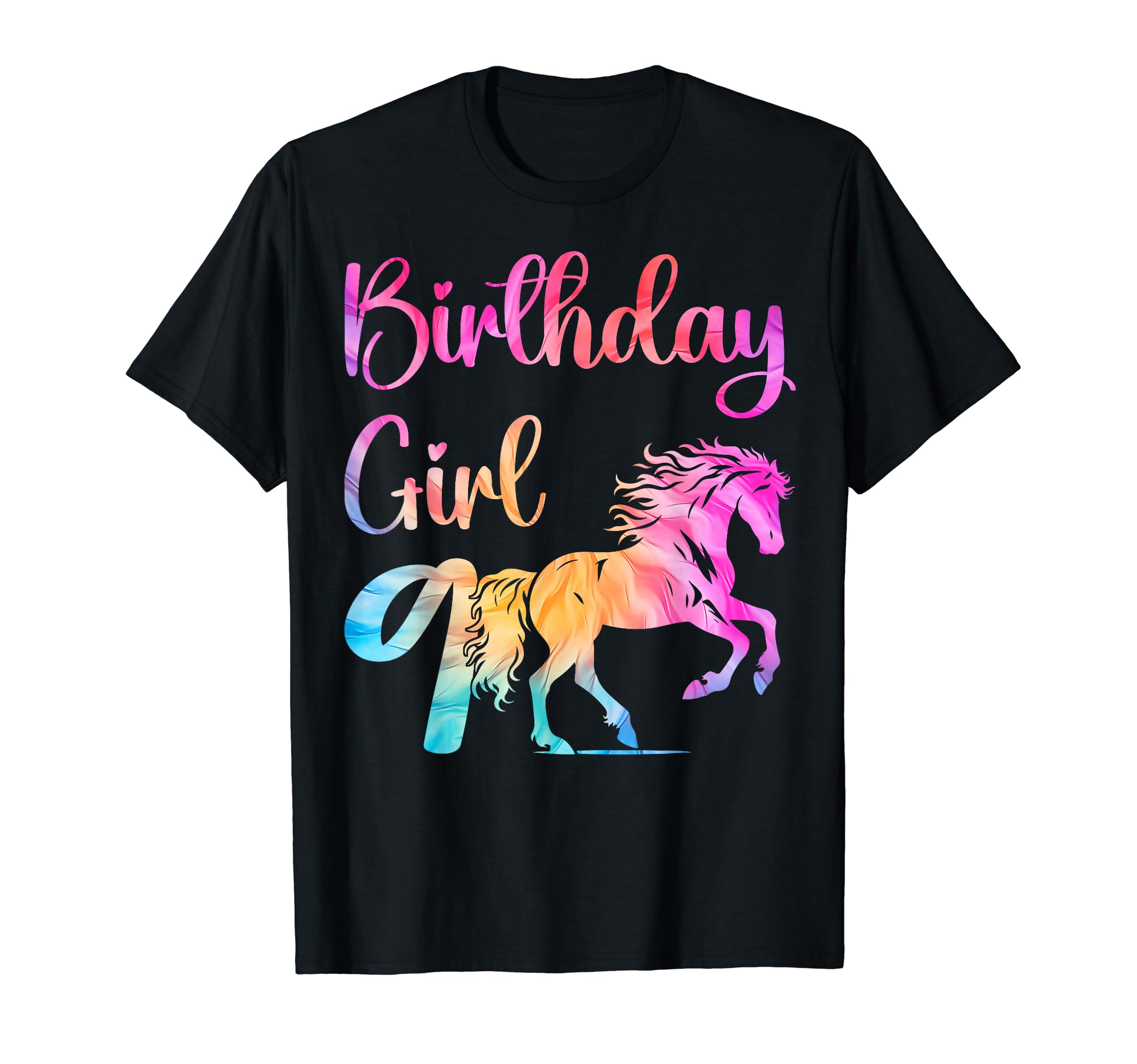 9th Birthday Horse 9 Year Old Birthday Outfit9th Birthday Horse 9 Year Old Girl Birthday Horse Lovers T-Shirt