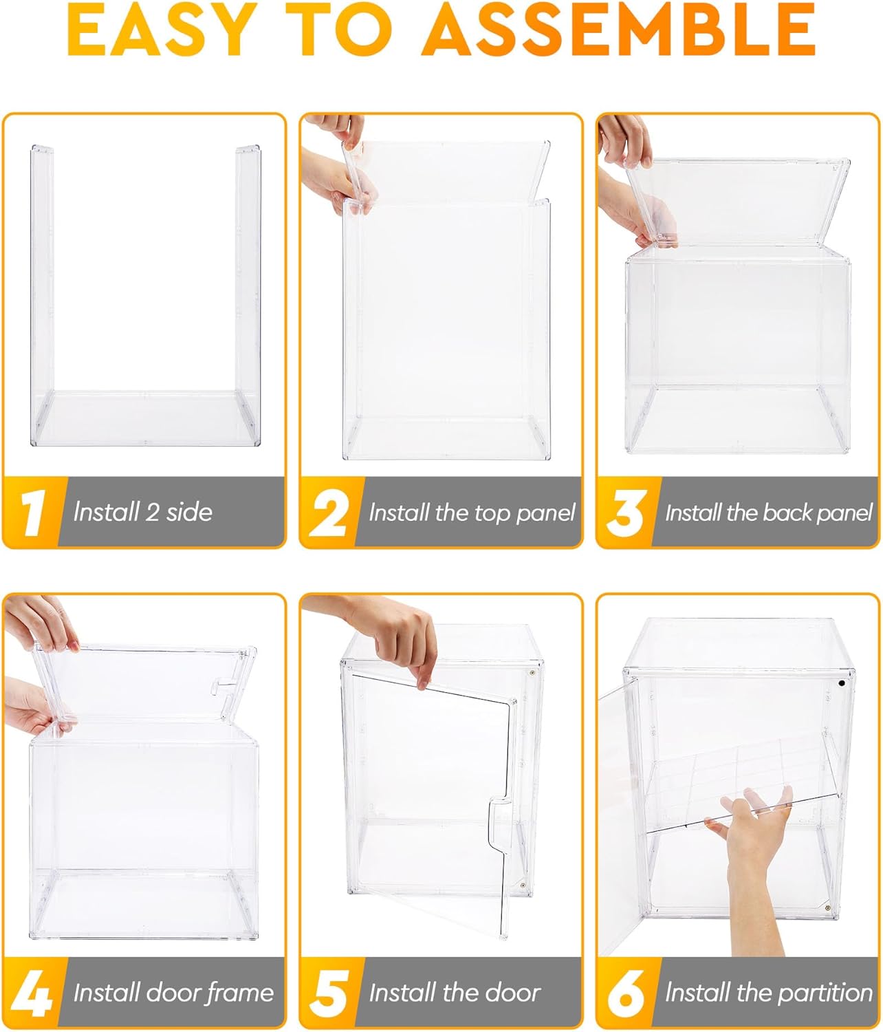 MEI NIAN Pastry Display Case,Bread Box for Kitchen Countertop,4-Layer Adjustable BreadBox, Large Capacity Bread Box for Home-baked Breads,Muffins,Bagel Storage Container, Bread Holder 1-Pack