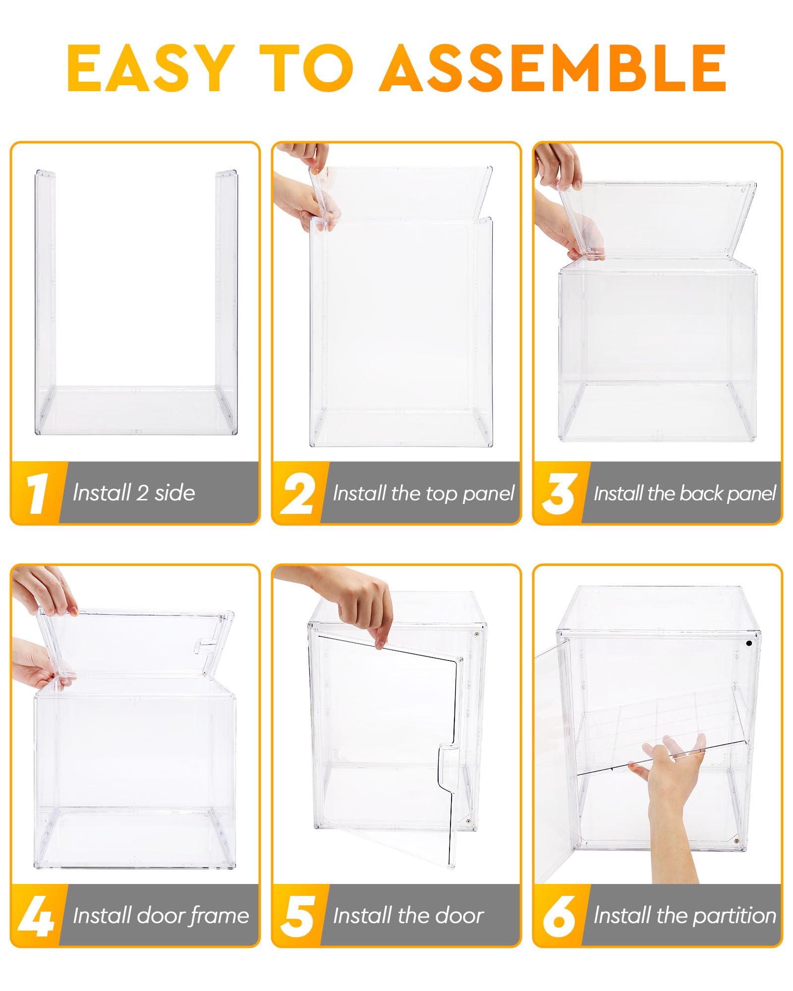 MEI NIAN Vitrina de pastelería, panera para encimera de cocina, caja de pan ajustable de 4 capas, caja de pan de gran capacidad para panes caseros, magdalenas, contenedor de almacenamiento de bagel