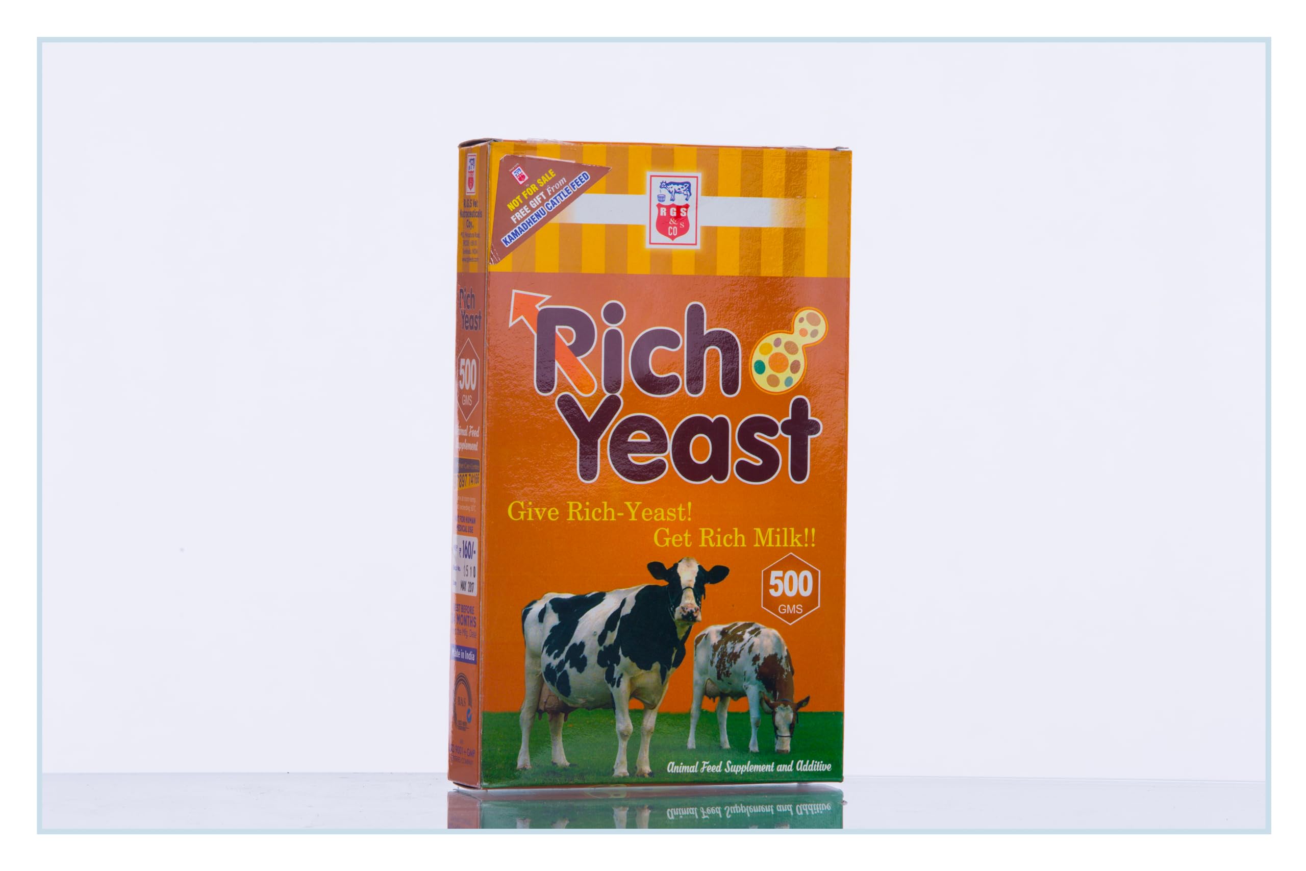 RGS Vet Rich Yeast Cattle Feed Food | Support Robust Growth | Booster Powder Feed Supplement for Cow, Goat, Hen | Livestock Poultry & Farm Animals | 500 (Grams) (B0D4DZTGXH) Amazon Price History, Amazon Price Tracker
