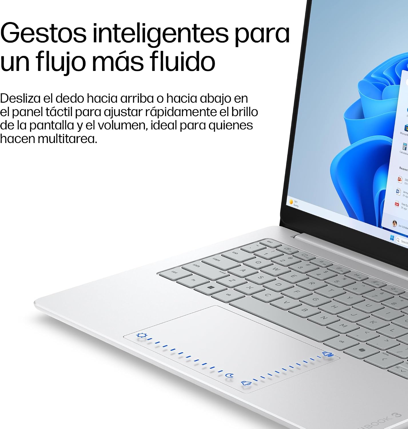 HP OmniBook 3 14-hz0000nsx – Ordenador portátil 14” WUXGA (1920×1200) IPS Antirreflejo, Snapdragon X AI PC, 16GB RAM, 512GB SSD, Windows 11, QWERTY Español, Plata, Sin Cargador Incluido 11