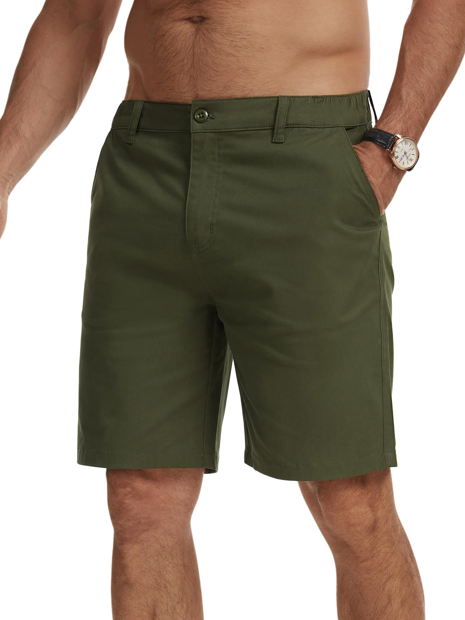 StylSense Kurze Hosen Herren Sommer Leichte Baumwolle Bermuda Cargo Chino Shorts Herren Freizeithose Kurz mit Taschen