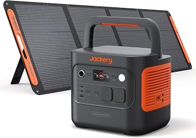 Jackery E2000 v2 Tragbare Powerstation mit 200W Solarpanel | 2042Wh LiFePO4-Solargenerator mit 2200W AC (4400W Spitze), 0–80 % in 52 Min für Off-Grid, Reisen & Notstrom