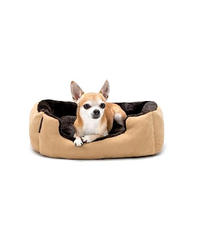 lionto Cama para Perros con cojín Reversible y Base Antideslizante
