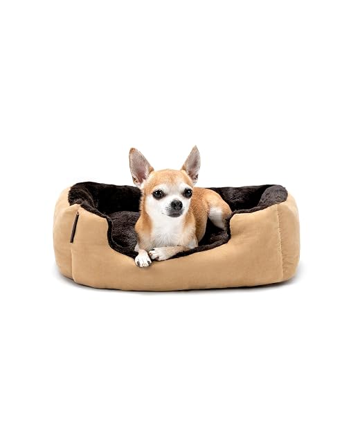 lionto Cama para Perros con cojín Reversible y Base Antideslizante