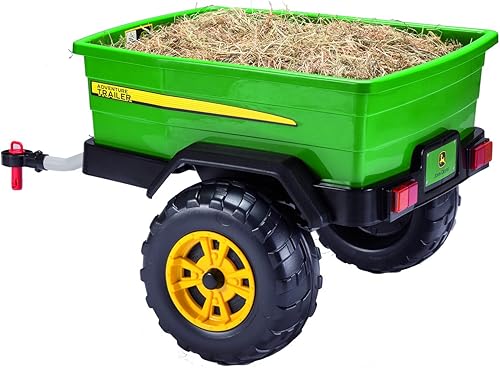 Miniatura 4 de Peg Perego John Deere Adventure Trailer, Green & Husqvarna 585729102 Toy Trimmer