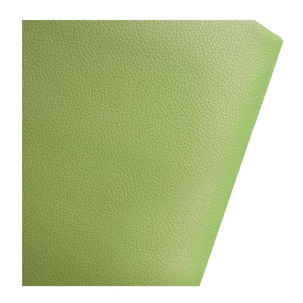Tejido de imitación de cuero, Tapicería de cuero sintético PU Tela Multicolor 0.75mm 1.4mx(1-10) m(Light Green,1.4x6m)