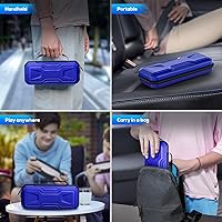 Vista 7 de FYOUNG 3 in 1 Accessories Bundle for Playstation Portal, Carrying Case & Hard PC Clear Cover with Tempered Glass Screen Protector, Protective Case &