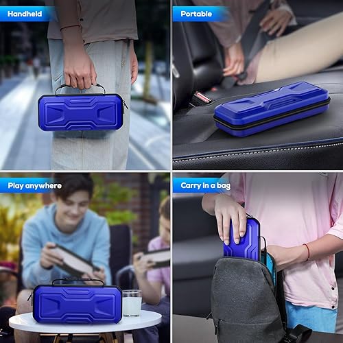 Miniatura 7 de FYOUNG 3 in 1 Accessories Bundle for Playstation Portal, Carrying Case & Hard PC Clear Cover with Tempered Glass Screen Protector, Protective Case &