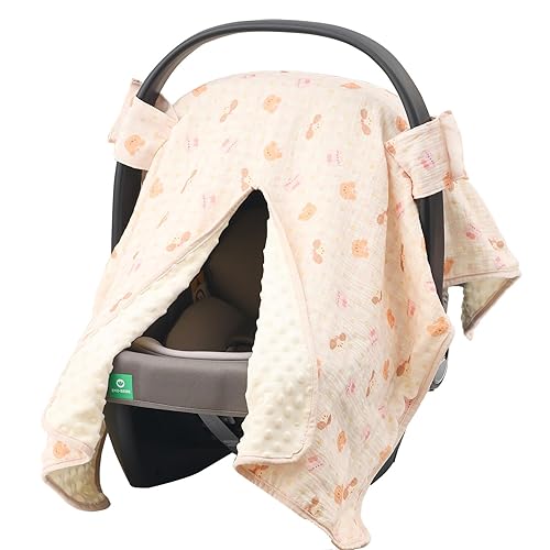 Miniatura 11 de Funda de asiento de coche 2 en 1, toldo de asiento de auto para bebé, funda de lactancia para mamá, escudo fácil de instalar, multiusos | Invierno