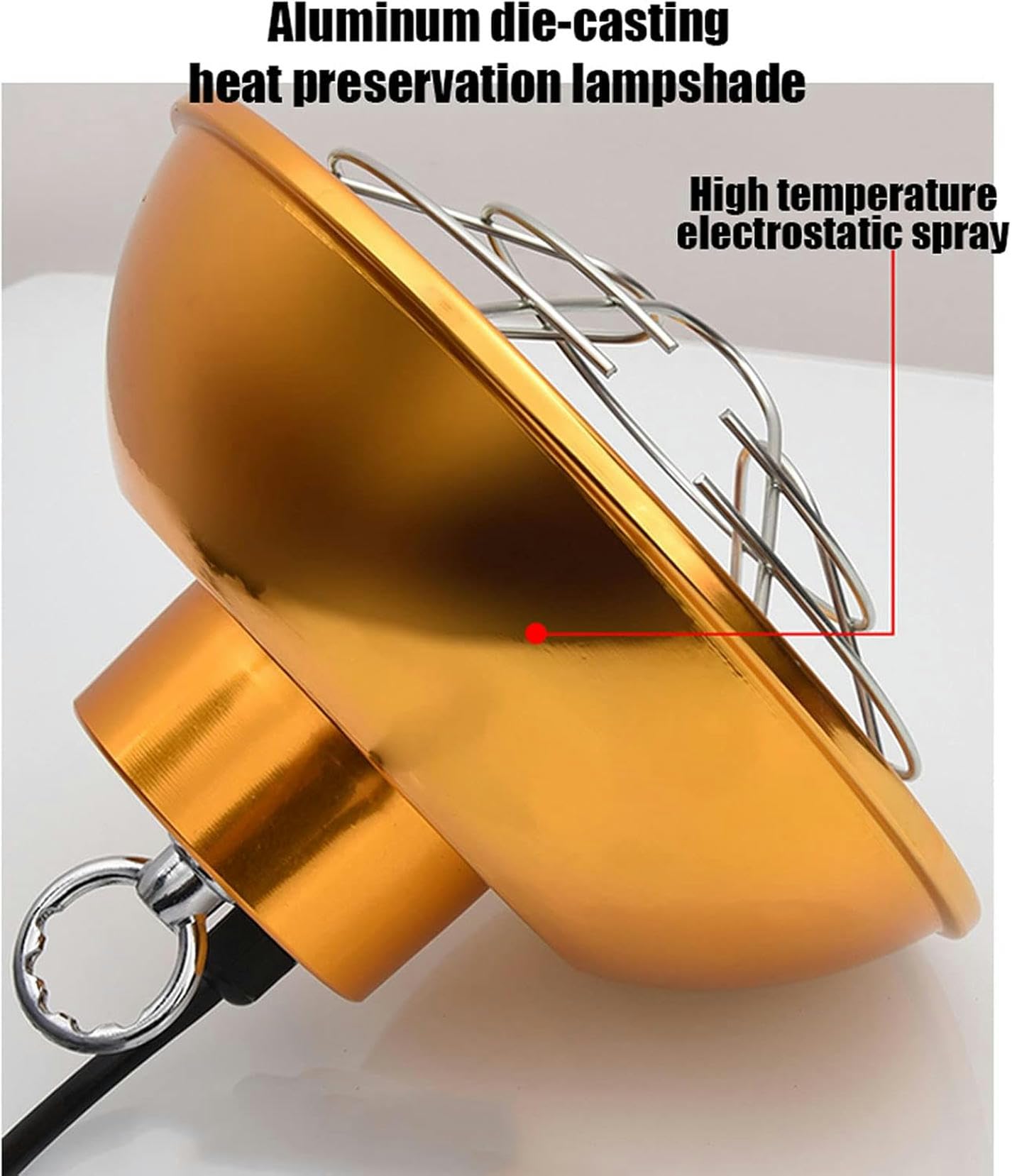 Lampada di Calore per Cuccioli di Pulcino, Lampada da Riscaldamento A Infrarossi per Agnelli, Lampada di Calore per Pollame con Tubo Alogeno ~/
