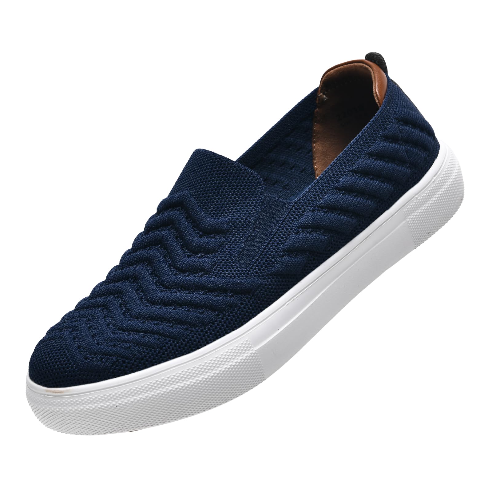 konhill Damen Slip On Sneaker atmungsaktiven Trainers Komfort Sportschuhe leichte Walking Schuhe Fitness Straßenlaufschuhe