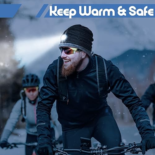 Miniatura 5 de TAOCANTAO LED Beanie Hat with Light Christmas Stocking Stuffers Gifts for Men Him Women Dad Husband Birthday