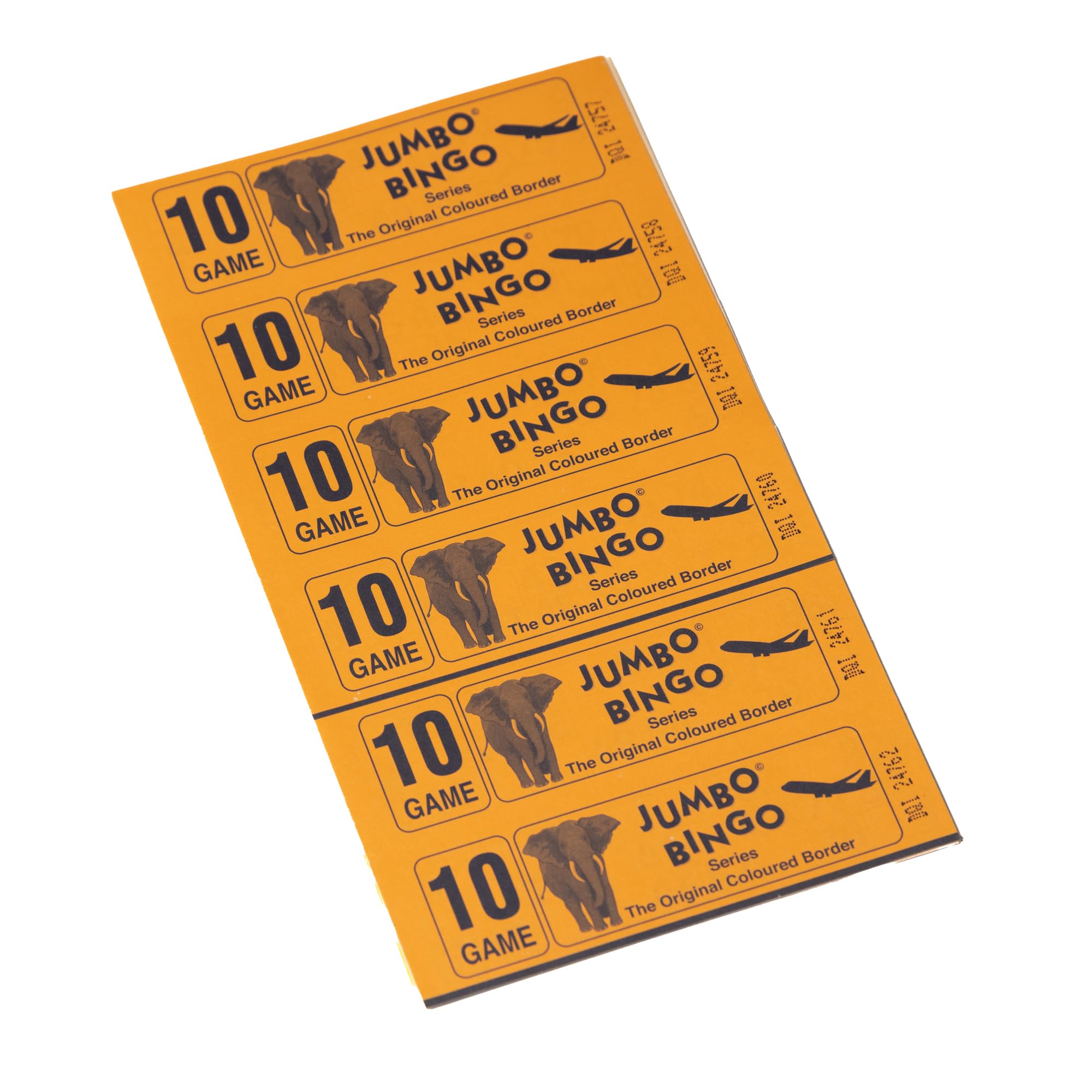 Jumbo 6000 10 PAGE GAMES BINGO TICKETS 6 TO VIEW BINGO BOOKS