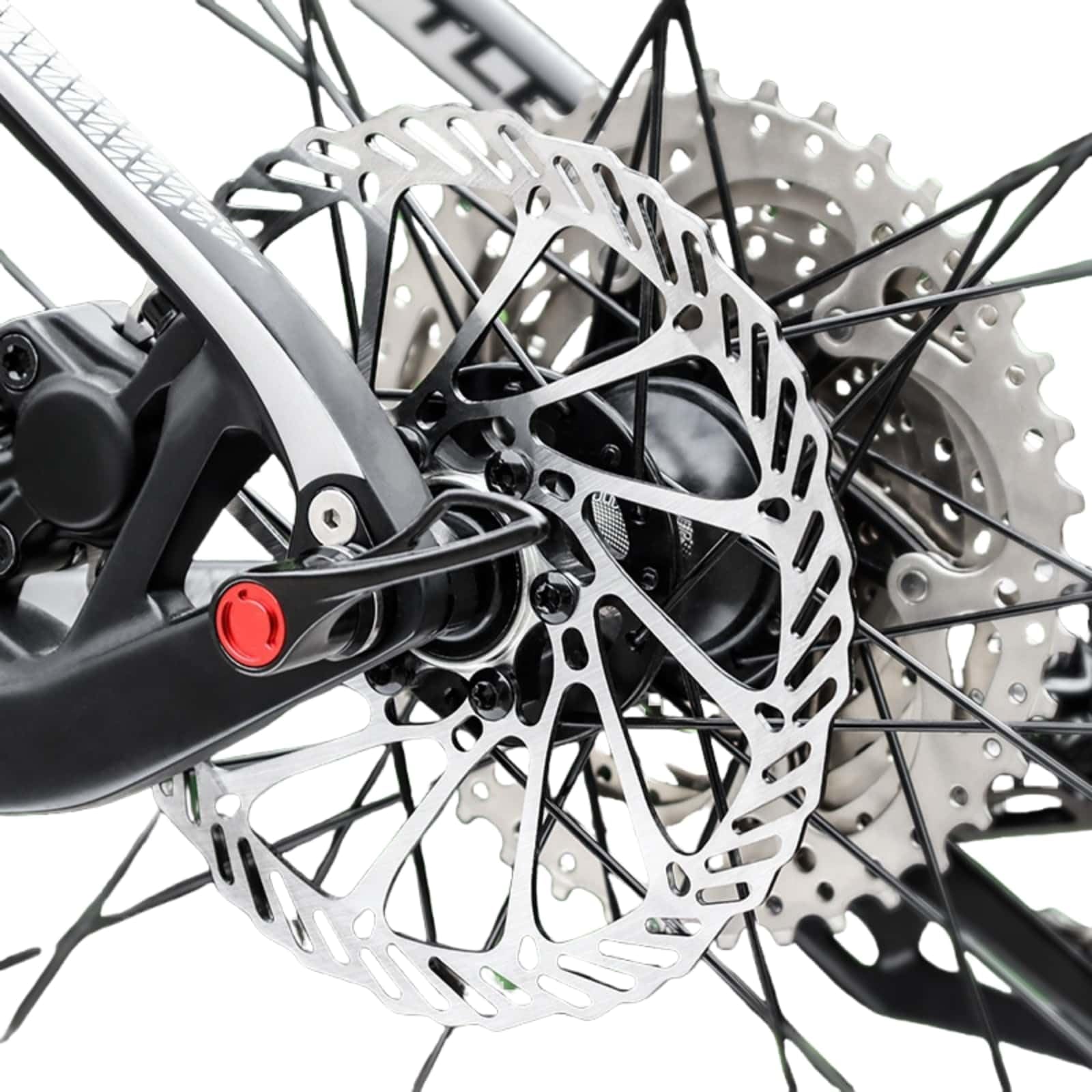 TRKIMAL Zestawy tarcz hamulcowych 140/160/180 mm 2 opakowania przednich i tylnych ze stali nierdzewnej z 12 śrubami do rowerów szosowych, górskich i BMX MTB (płyty tarczowe 180 mm)