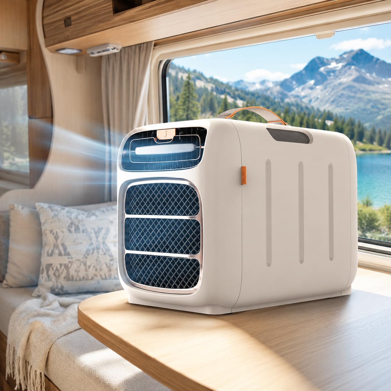 FJYAWEN 4-in-1 Portable Air Conditioner 4800 Btu,