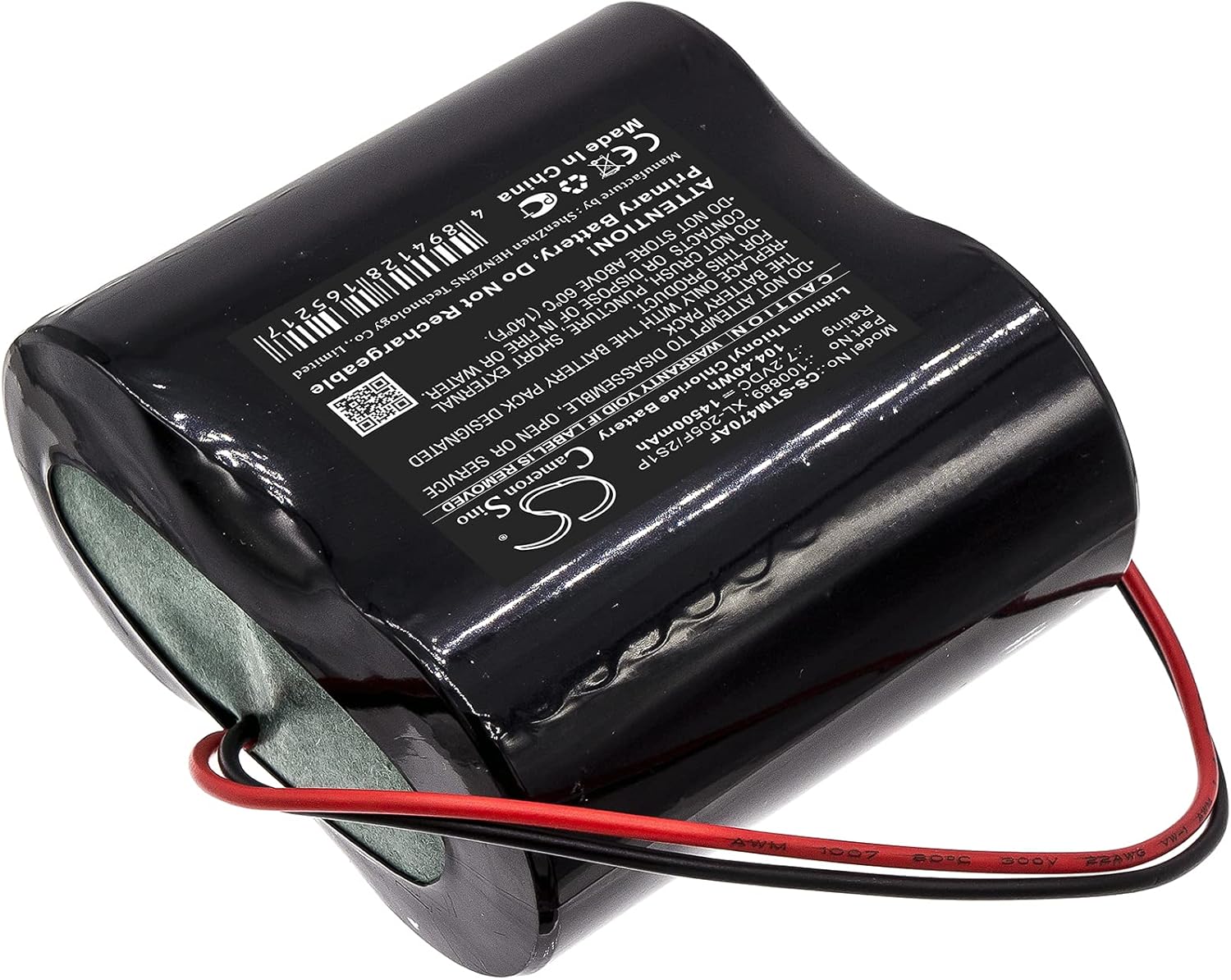 Compatible with Battery Seametrics 100889, XL-205F/2S1P AG2000 Flowmeter, iMag4700 Flowmeter