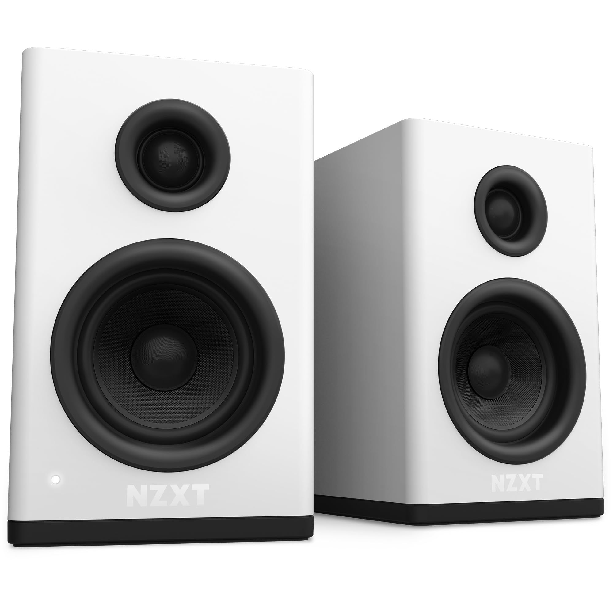 【ブラックフライデー】【33%OFF+50%OFF】【3,990円】 NZXT Relay Speakers White デスクトップサイズ アンプ内蔵 PCスピーカー 【送料無料】