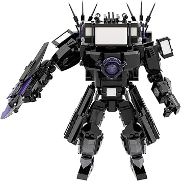Toilet Titan Building Blocks Action Figures Upgraded Cameraman Speakerman TV Man Monitor Model Toys Horror Game Multiverse Collectible Birthday Gift for Kids Adults Ages C
