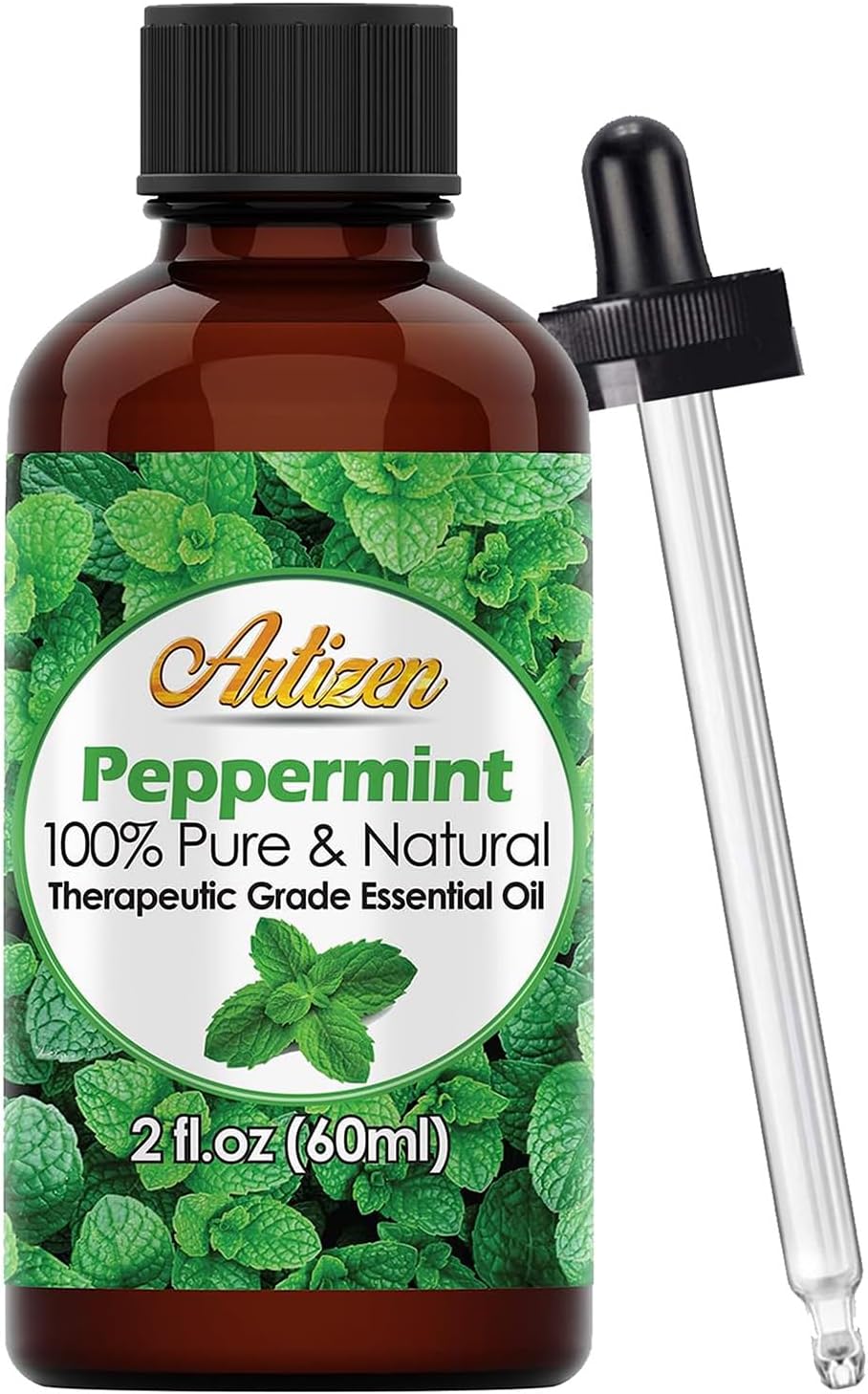 Artizen Peppermint Essential Oil 16oz Large Bottle for Diffusers Candles and Home Use 100% Pure