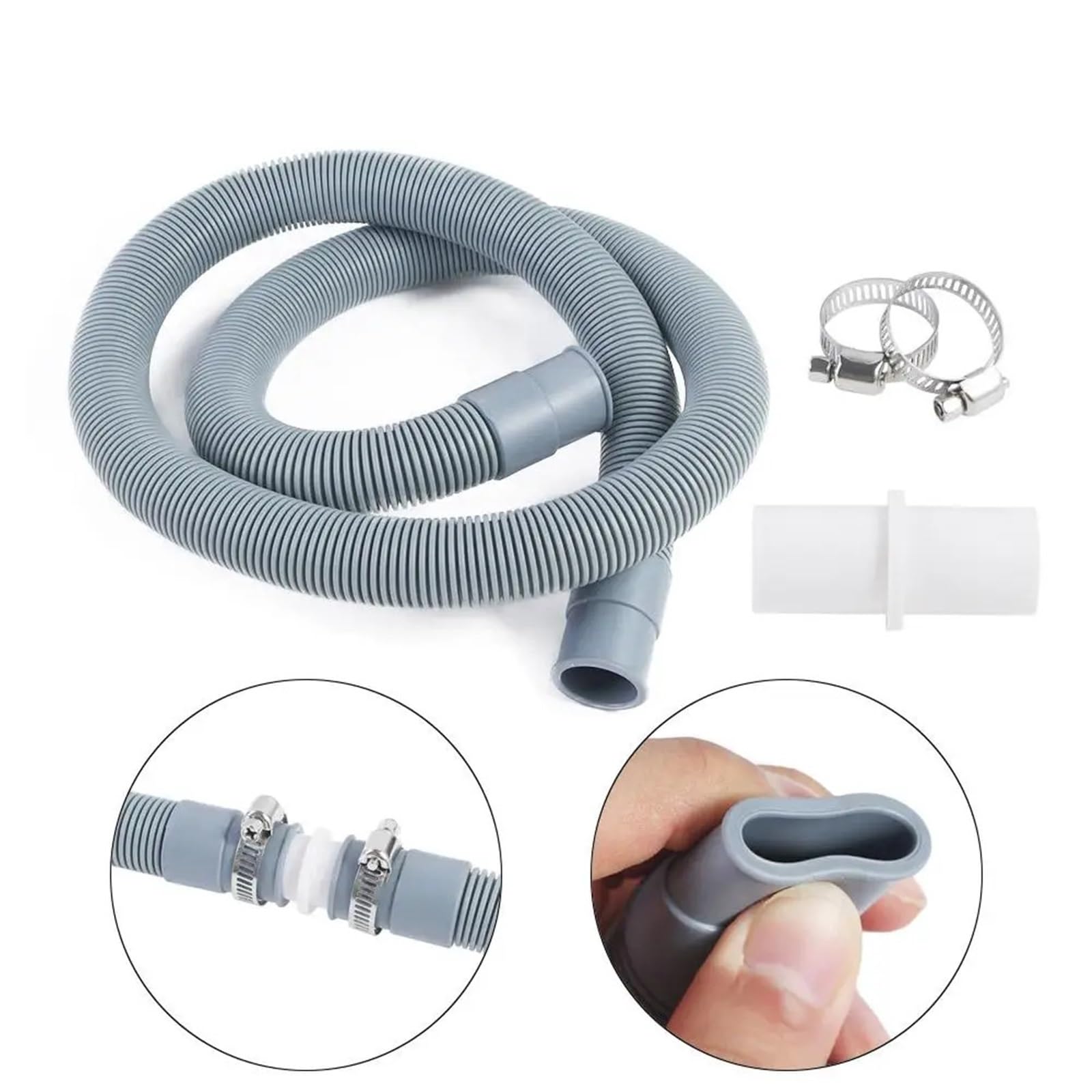Manguera de lavadora Lavadora Lavavajillas Manguera de desagüe Tubo de extensión(1 Meter)