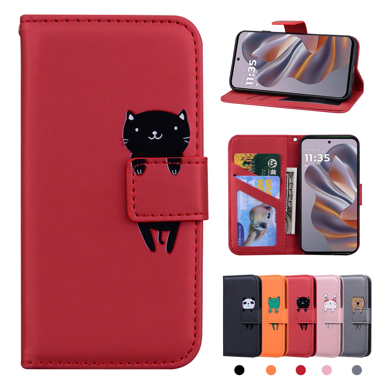 Etui Motorol Kompatybilny z Motorola Edge 50 Neo, Magnetyczny Portfel