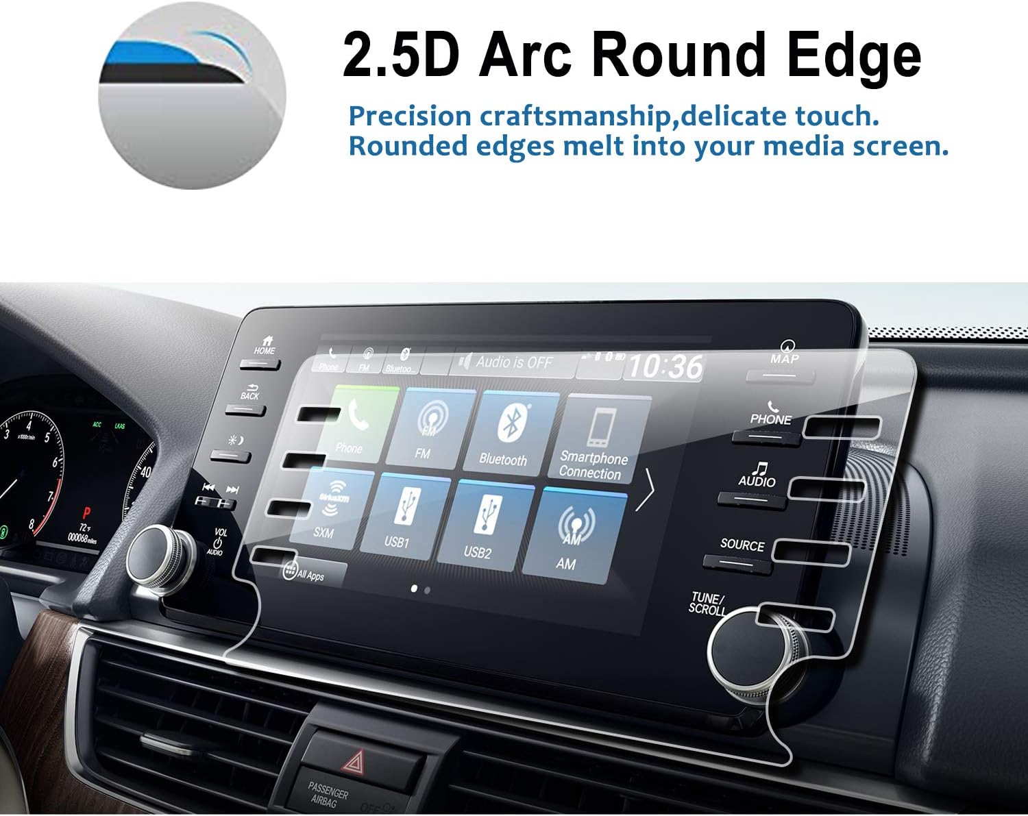 lfotpp car navigation screen protector for 2018 2019 2020 2021 2022 accord ex ex l touring ex l 8 inch tempered glass 9h hardness car infotainment st