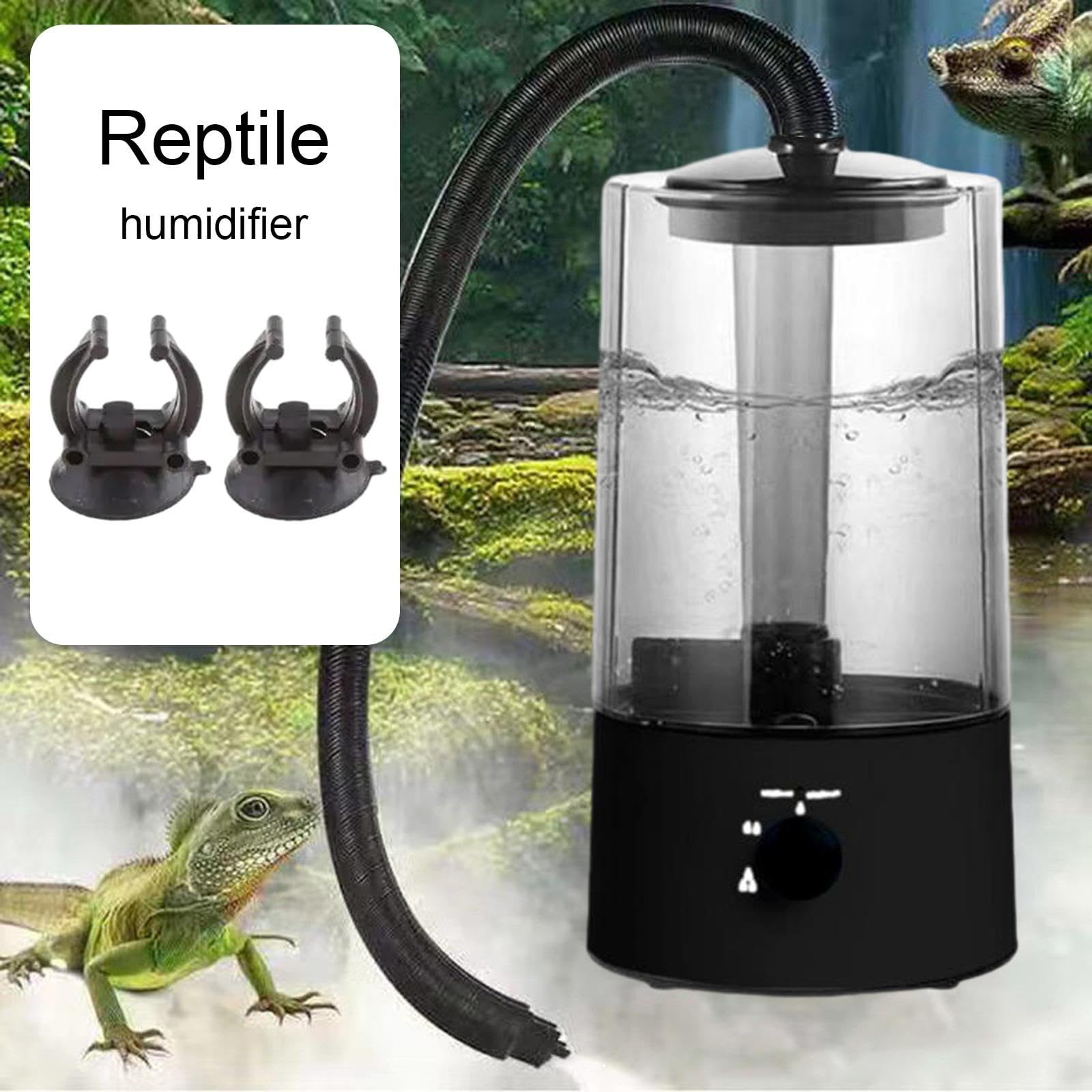 Terrarium z nawilżaczem dla gadów Mister do górnego wypełnienia artykuły dla zwierząt z rurką dla płazów wiwarium Gecko kameleon