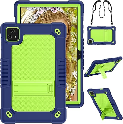 Funda para tablet T-Mobile Revvl Tab 5G 2023, para Revvl Tab 5G, correa de hombro resistente de silicona y parte trasera dura a prueba de golpes