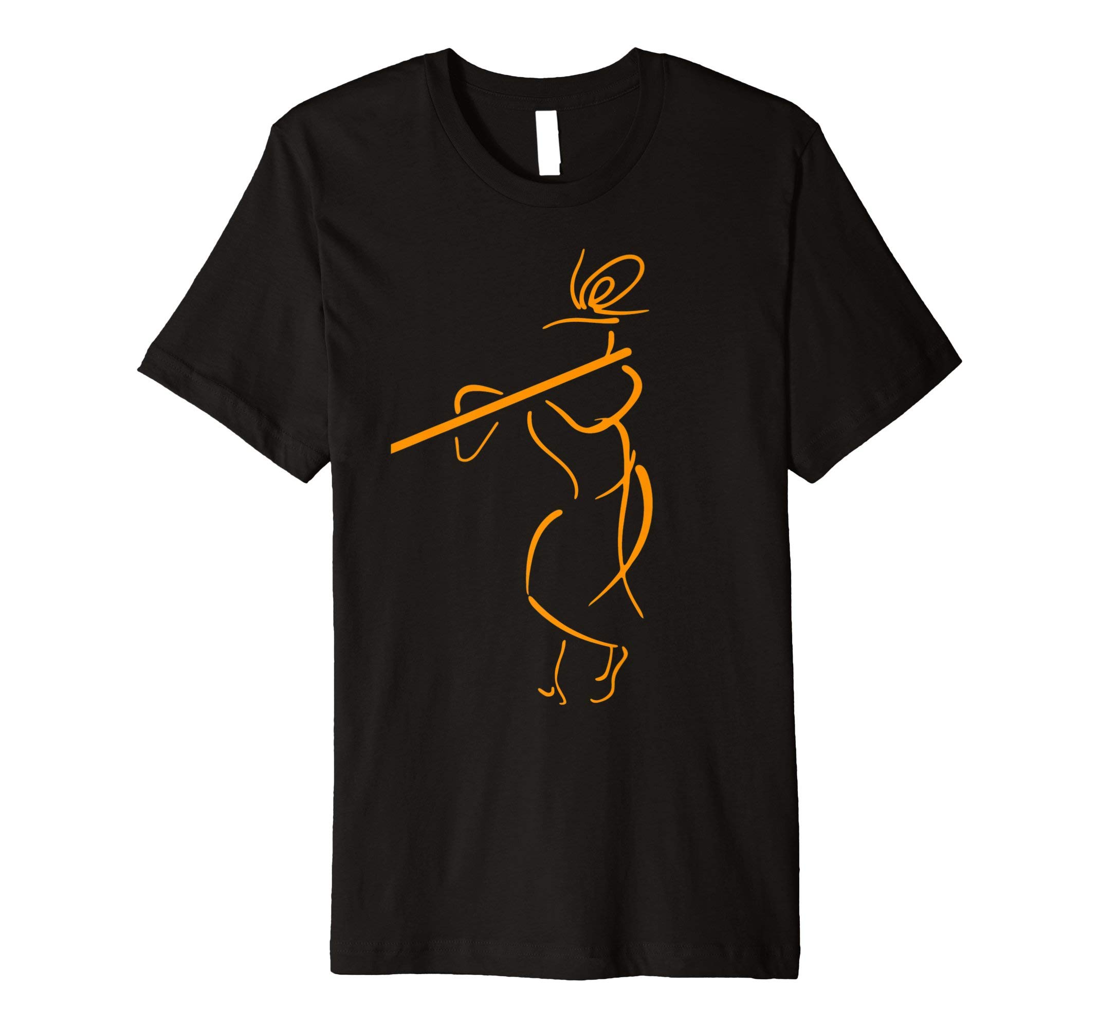 Hare Krishna Playing Flute Krishna Lover Art Gift T-ShirtOEKO-TEX STANDARD 100