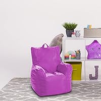 Vista 293 de Posh Creations Puf estructurado cómodo para jugar, leer y ver la televisión, Malibu Lounge, tela de lona para colorear, criaturas