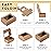 Zonon 30 Pcs Soap Boxes for Homemade Packaging, Mini Kraft Treat Boxes with Window for Bakery Candy Soap Making Gift Packaging(3.7 x 2.6 x 1.37 Inch,Brown)