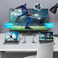 Vista 5 de Hub USB C, Acodot Adaptador USB C de 9 en 1 a HDMI 4K@60HZ multipuerto, 3 puertos USB 3.0, lector de tarjetas SD/TF, 100W PD, diseñado para MacBook