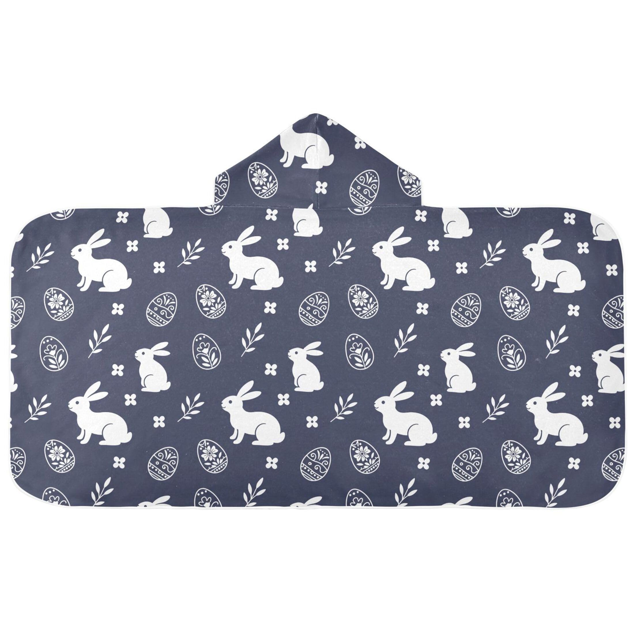 Fuauuyl Bunny Egg Hooded Baby Bath Towel Soft & Breathable Towel for Newborns Infants Toddlers, Nursery Essential