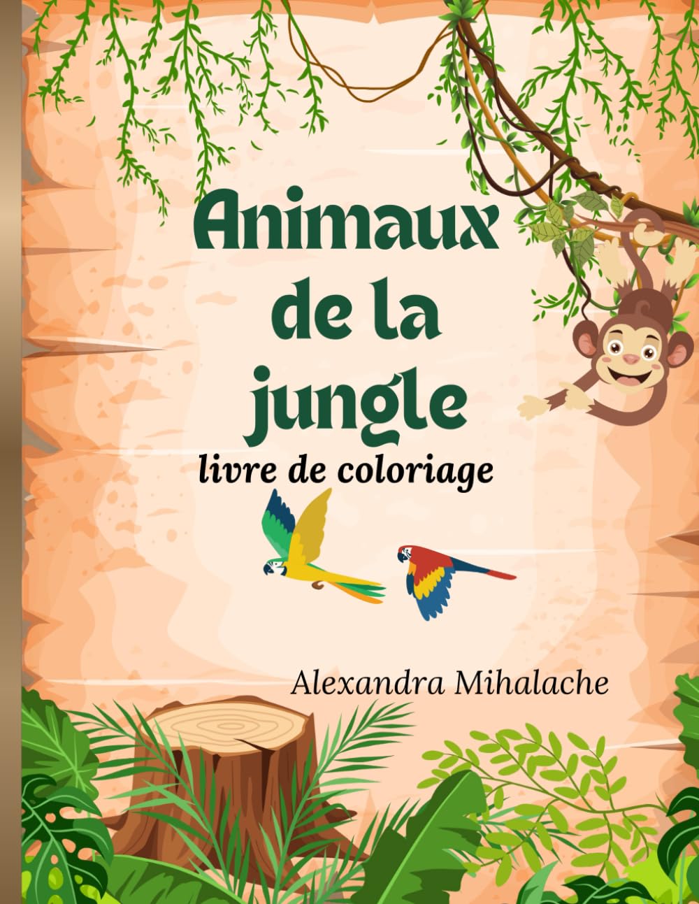 Animaux de la jungle: livre de coloriage