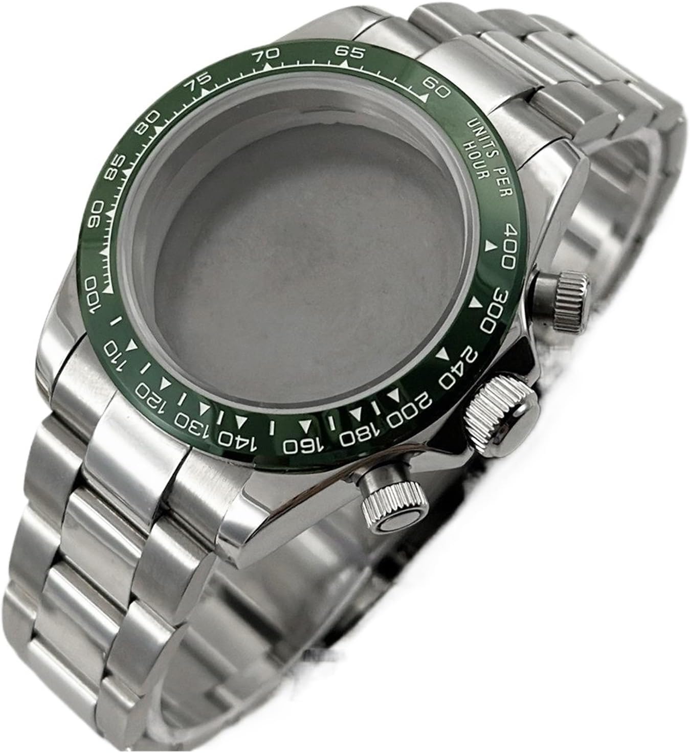 Watch Case Watch Accessories Sapphire Crystal Waterproof Case VK63A VK64 Movement for with Bracelet