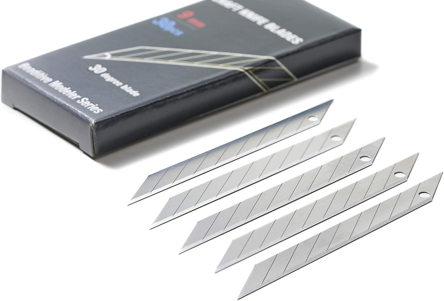 Beaditive Detail Craft Knife Blades (30 pcs) - 30 Degree Snap-Off Utility Knife Blade - Art, Craft, Model Making : Tools & Home Improvement