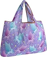 Vista 35 de allydrew Large Foldable Tote Nylon Reusable Grocery Bags