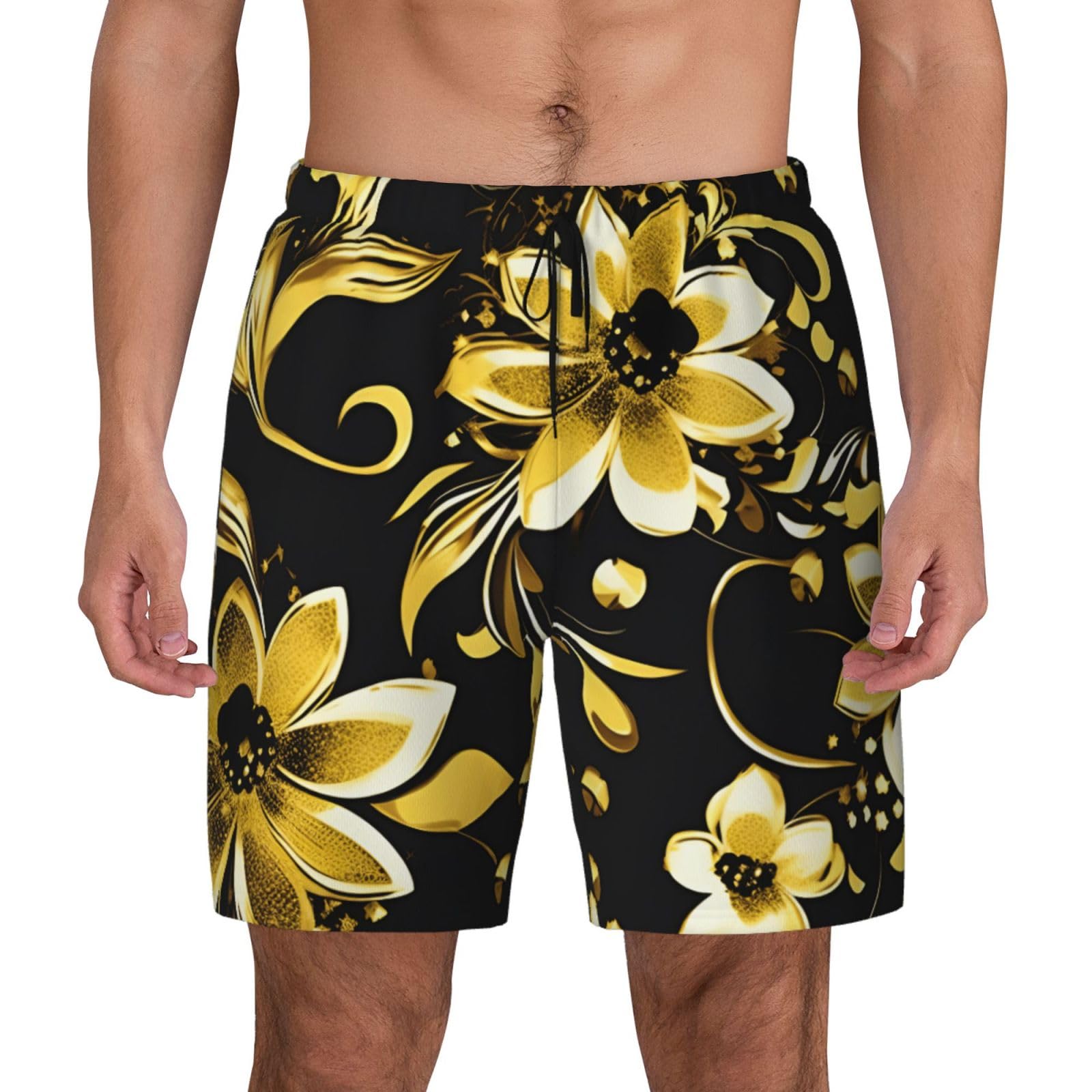 Pantalones cortos de baño de hombre para piscina surf vacaciones y fitness casual 8