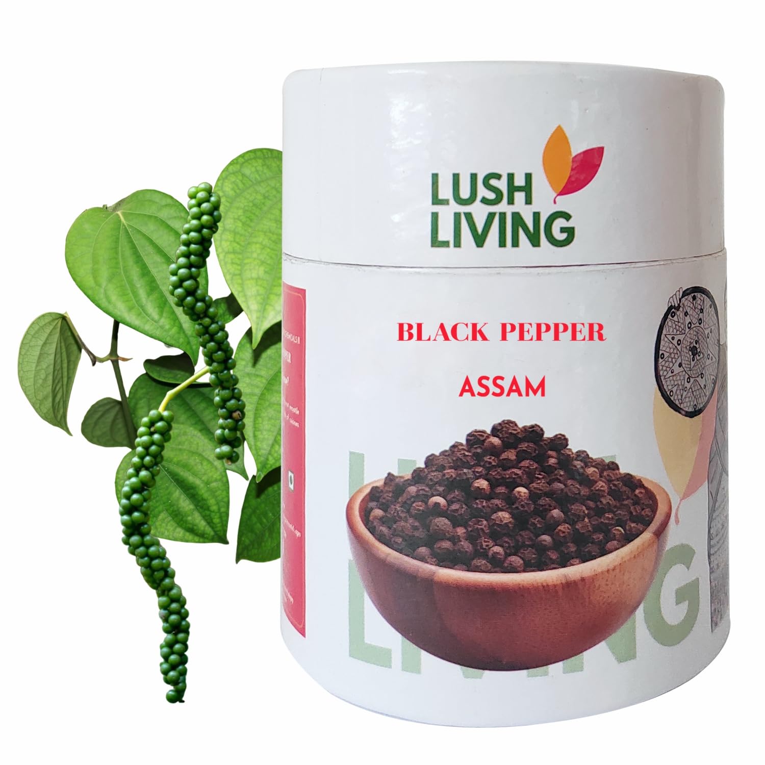 LUSH LIVING Natural Black Pepper 100g | Whole Spices | High in Detoxifying Agents | Meghalaya, Arunachal Pradesh & Manipur | Pure & Natural | No Additives (B0CDVJBMWW) Amazon Price History, Amazon Price Tracker