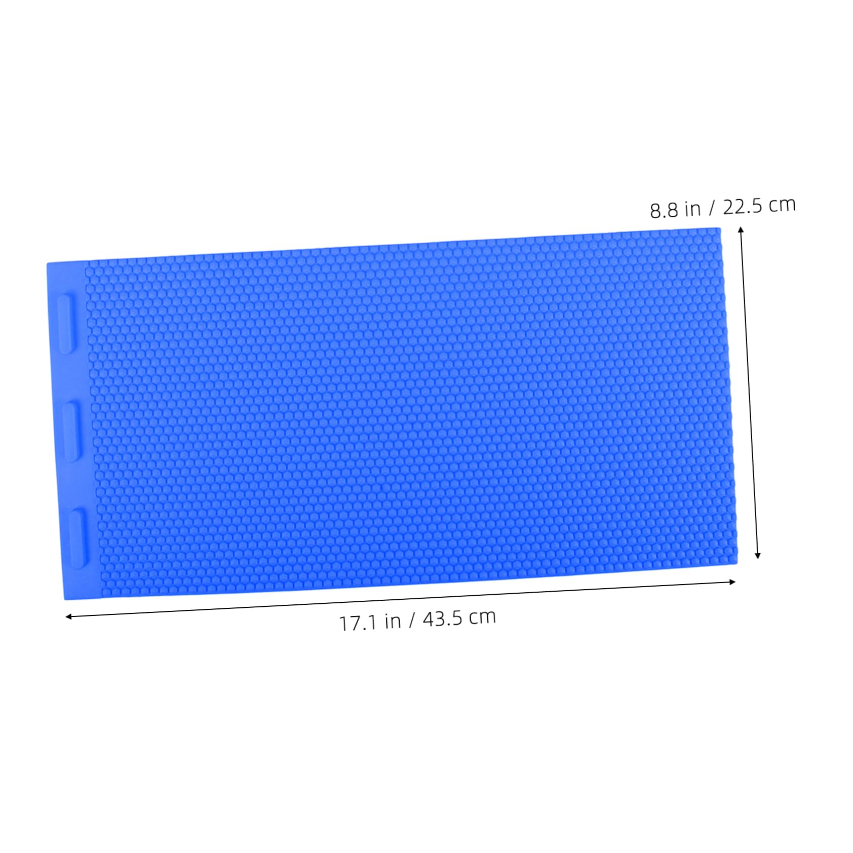 Moule Silicone Nid D'abeille pour Fabrication DIY de Feuilles de Cire D'abeille, Réutilisable et Facile à Nettoyer, Matériau Silicone Bleu Apiculture