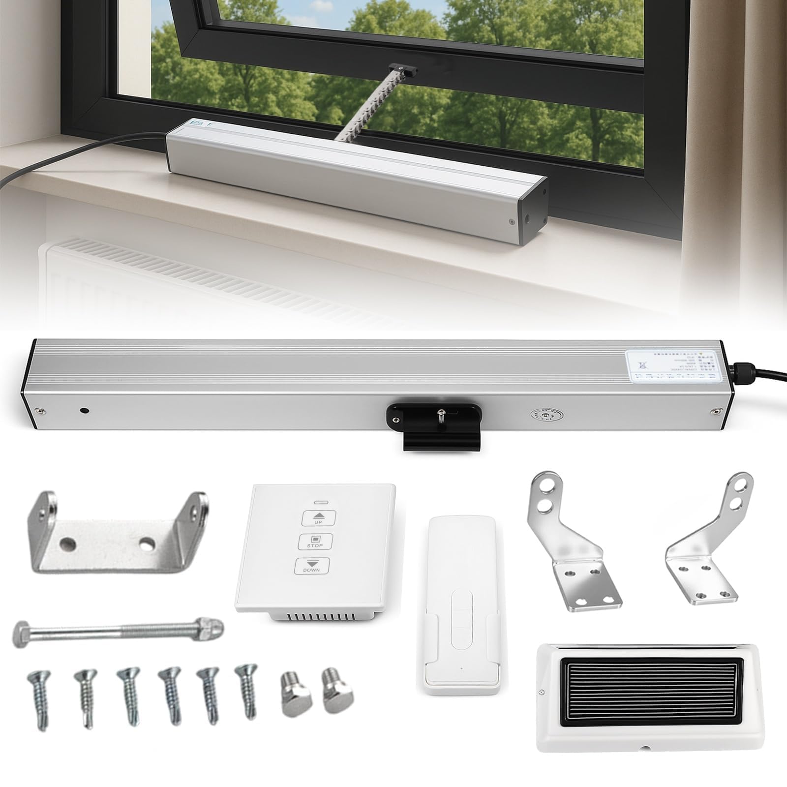 NBYTLT Automatic Window Opener 24V with Wireless Rain Sensor