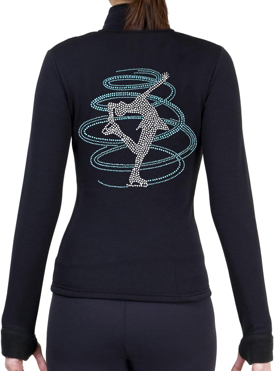 Figure Skating Polartec Polar Fleece Jacket with Rhinestones JR251MIX - Child Sizes