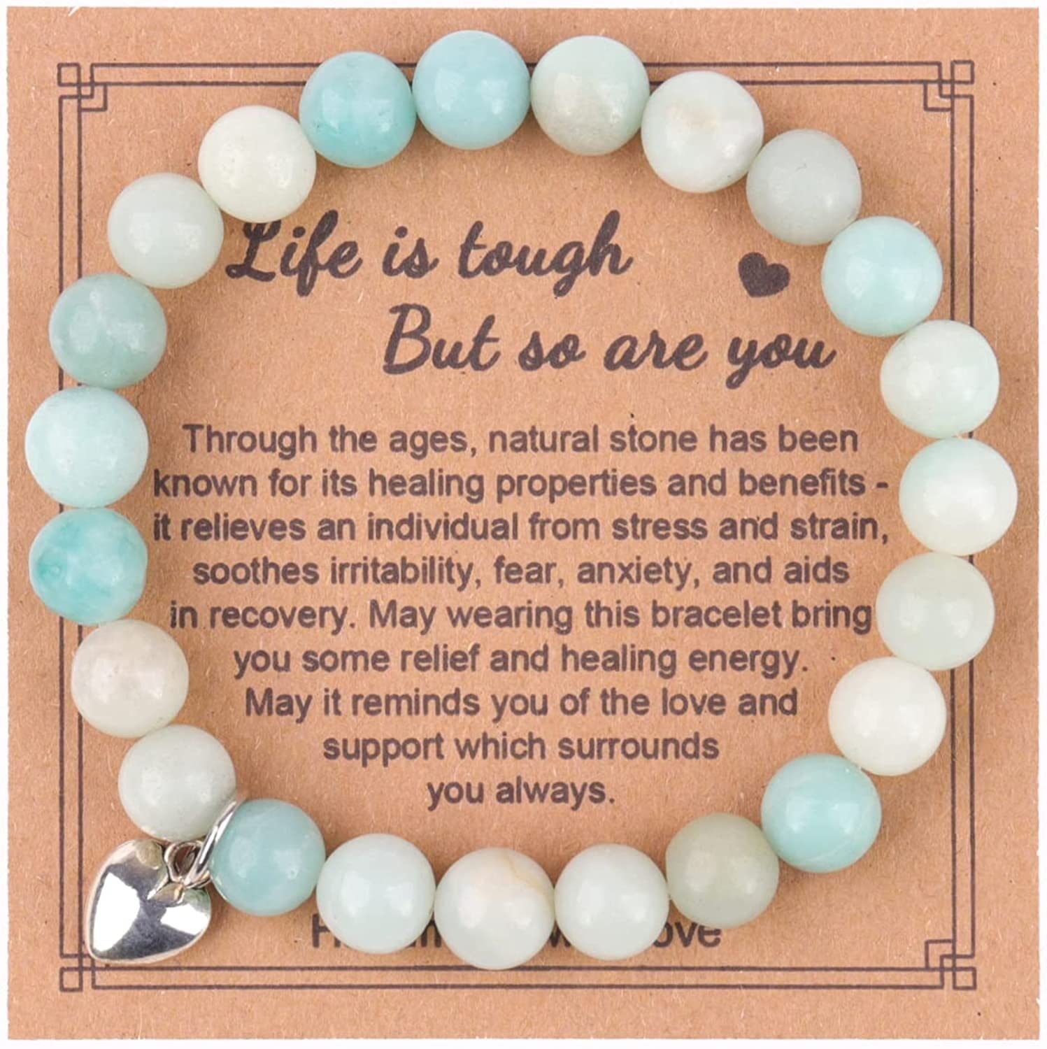 Natuursteen Amethist genezing armband, inspirerende